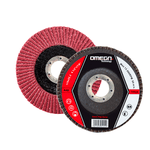 Kit com 10 Discos de Lixa Flap 4.1/2 para Lixadeira Ômega