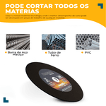 Kit com 5 Discos de Corte 12" x 1/8" para Aço Carbono Ômega
