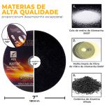 Kit com 10 Discos de Corte 7" x 1/8 x 7/8 A.c Ômega