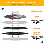 Kit com 10 Discos de Corte 7" x 1/8 x 7/8 A.c Ômega