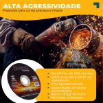 Kit com 10 Disco Corte Metal 4.1/2 Polegadas 115mm