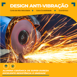 Kit com 10 Disco Corte Metal 4.1/2 Polegadas 115mm