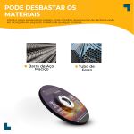 Kit com 10 Discos Desbaste 7" x 1/4 x 7/8" Ômega 