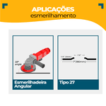 Kit com 10 Discos Desbaste 7" x 1/4 x 7/8" Ômega 
