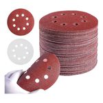 Kit 100 Disco de Lixa Pluma 125mm 8 Furos Ômega