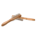 Kit 5 peças Escova Manual 3 Fileiras com Cerdas De Aço | Ômega Mix