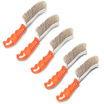 Kit 5 peças Escova Manual Cerdas Ondulada Cabo Plástico| Ômega Mix