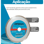 Kit 5 Disco Diamantado Contínuo 180x22,23mm | Ômega