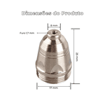 Kit 10 Bico Corte Plasma 80A 1,7mm para Tocha P80 | Ômega
