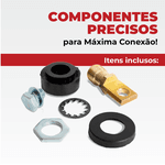Conector Femea Painel 9mm Inversora Maquina Solda Ômega