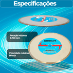 5 Discos de corte Diamantado Contínuo 230 x 22,23mm Ômega