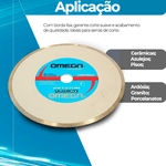 5 Discos de corte Diamantado Contínuo 230 x 22,23mm Ômega