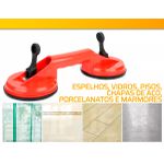 Kit 2 Ventosa Dupla Plástico 80kg Ômega