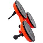Kit 2 Ventosa Tripla Plástico 120kg Ômega