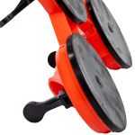 Kit 2 Ventosa Tripla Plástico 120kg Ômega