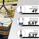 Cinta Elevação de Cargas Sling 4T X 120mm Cinza (Fator 7:1) Ômega