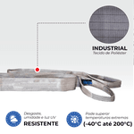 Cinta Elevação de Cargas Sling 4T X 120mm Cinza (Fator 7:1) Ômega