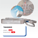 Cinta Elevação de Cargas Sling 4T X 120mm Cinza (Fator 7:1) Ômega