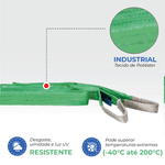 Cinta Elevação de Cargas Sling 2T X 60mm Verde (Fator7:1) Ômega
