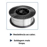  Arame Tubular Inox E308L T1-1/4 1,2mm rolo com 15kg Ômega