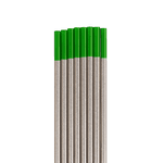 Kit 10 Eletrodo Tungstênio Ponta Verde Puro Ômega 