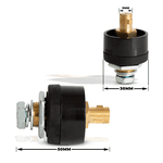 Conector Macho Painel 9MM 10-25MM² 200A Diâmetro 30MM Ômega