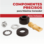 Conector Olhal Painel 9MM 10-25MM² 200A Diâmetro 30MM Ômega