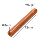 Kit 10 Bico Contato 73mm Rosca W5/16" Ma-040 Ômega