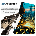 Bloco Tracionador Arame Mig 4 Roldanas sem Motor Ômega