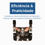 Bloco Tracionador Arame Mig 4 Roldanas sem Motor Ômega