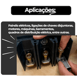 Terminal Olhal de Compressão 70mm com 10 unidades Ômega