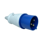Plug Industrial 2p+t 32A Azul 6h 220/250V OMG 3276