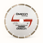 5 Discos de Corte Diamantado Segmentado 230 x 22,23mm Esmerilhadeira