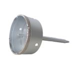 Serra Copo Diamantada 100mm Com Haste -pisos Parede Concreto