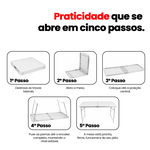 Mesa Dobrável Portátil - 120x60cm