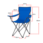 Cadeira Dobrável Metal - 120kg 