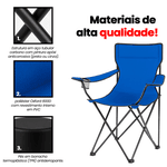 Cadeira Dobrável Metal - 120kg 