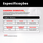 Cadeira Dobrável Metal - 120kg 