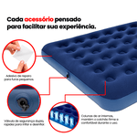 Colchão Inflável Casal 191 X 137 X 22CM - 200KG