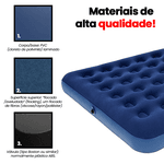 Colchão Inflável Casal 191 X 137 X 22CM - 200KG