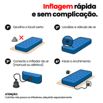 Colchão Inflável Casal 191 X 137 X 22CM - 200KG