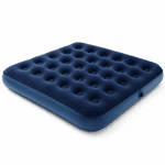 Kit Camping Barraca Verde 4 Pessoas + Colchão Casal Inflável + 2 Travesseiros + Inflador Elétrico Ômega