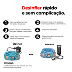 Piscina Infantil Inflável 1.2m x 24cm 220L Jilong Avenli