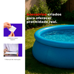 Piscina Inflável Redonda 240 x 63cm 2490L Avenil