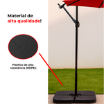 Contra peso Base ombrelone Lateral 4 Peças 60L