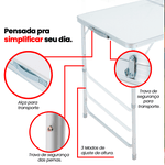Mesa Dobrável Maleta - 60x45cm