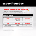 Cadeira Montável de Alumínio 