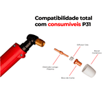 TOCHA PLASMA PT31 5M CONEXAO M16 X 1,5MM 2 PINOS