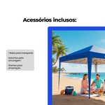 Barraca Tenda Gazebo - Articulada em Aço 3x3m 