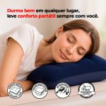 Travesseiro Inflável Portátil 53x37cm Ômega